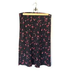 Express World Brand Cherry Blossom Midi-Skirt